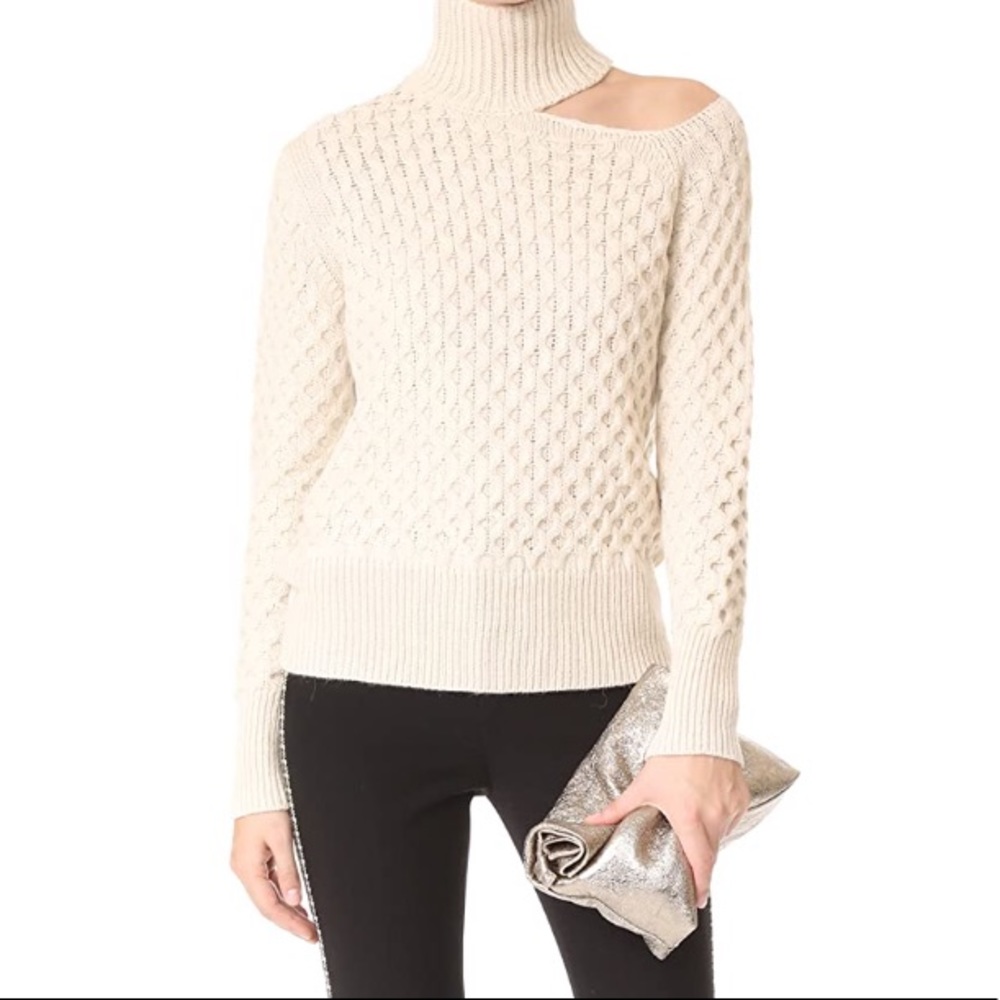 NUDE brand Cutout Turtleneck Sweater small